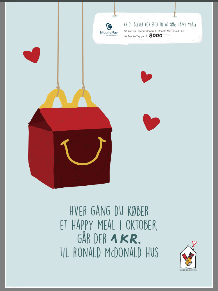 McHappy Day 2018 hos McDonald’s restauranterne til fordel for Ronald McDonald Hus